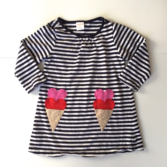 Gymboree Navy Striped Ice Cream Cone Dress